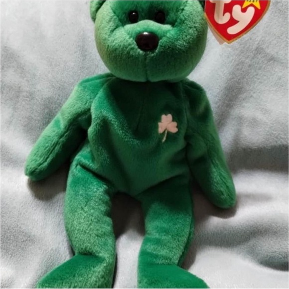 Ty Beanie Baby Erin The Shamrock Bear - Picture 6 of 10